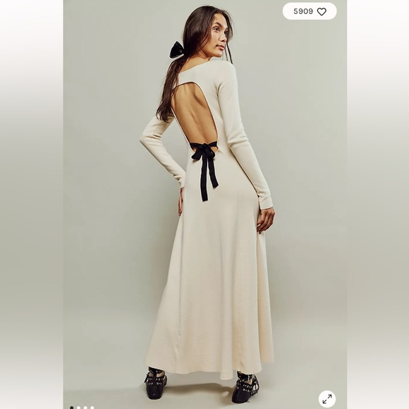 NWT Free People Tupelo Honey Maxi Dress White Swan Size Large Stunning - Picture 1 of 5